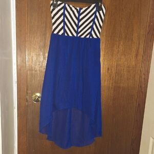 Rue21 Black and White Strapless Sundress for Wedding Guest